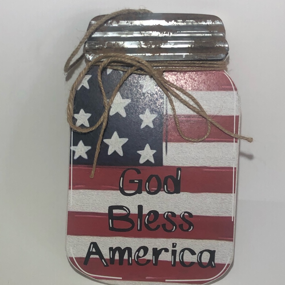 Patriotic mason jar